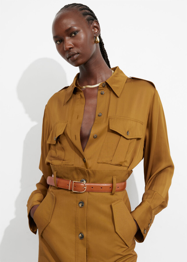 &amp; Other Stories Satin Utility Shirt