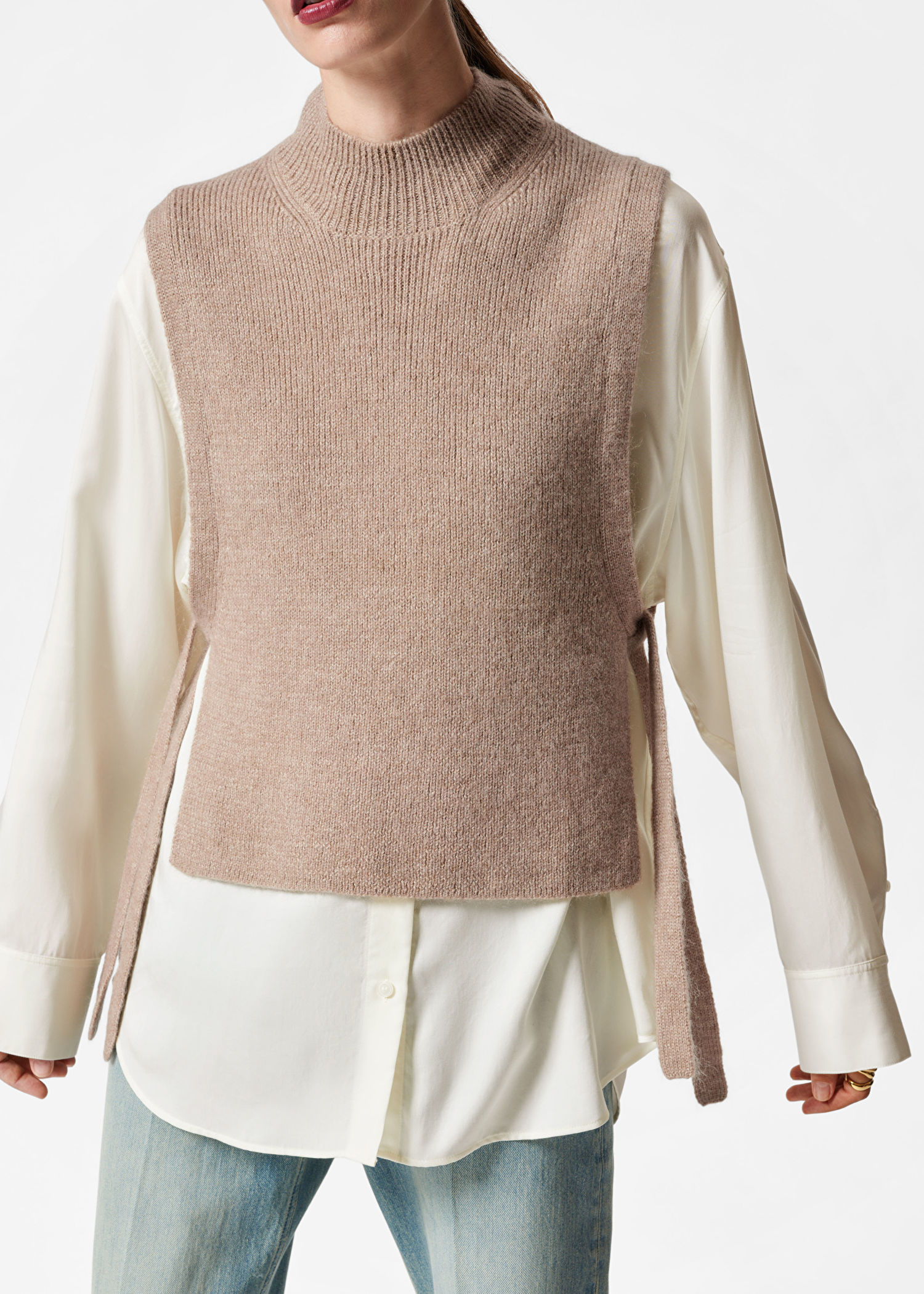 & Other Stories Wool Bib Collar