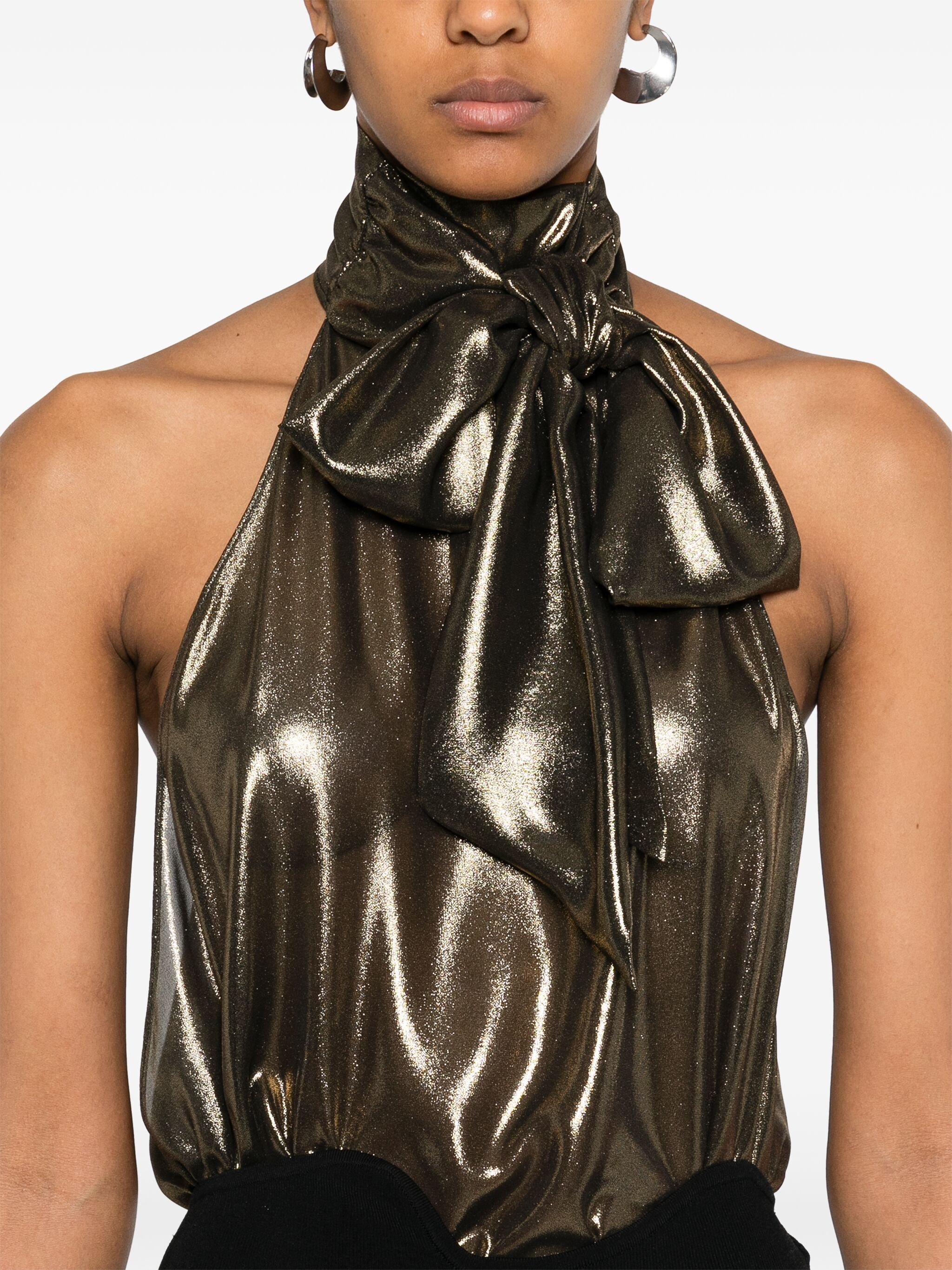 Ilkyaz Ozel Women's Metallic Loulou Bodysuit