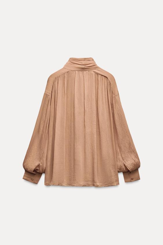 Zara Scarf Blouse back view