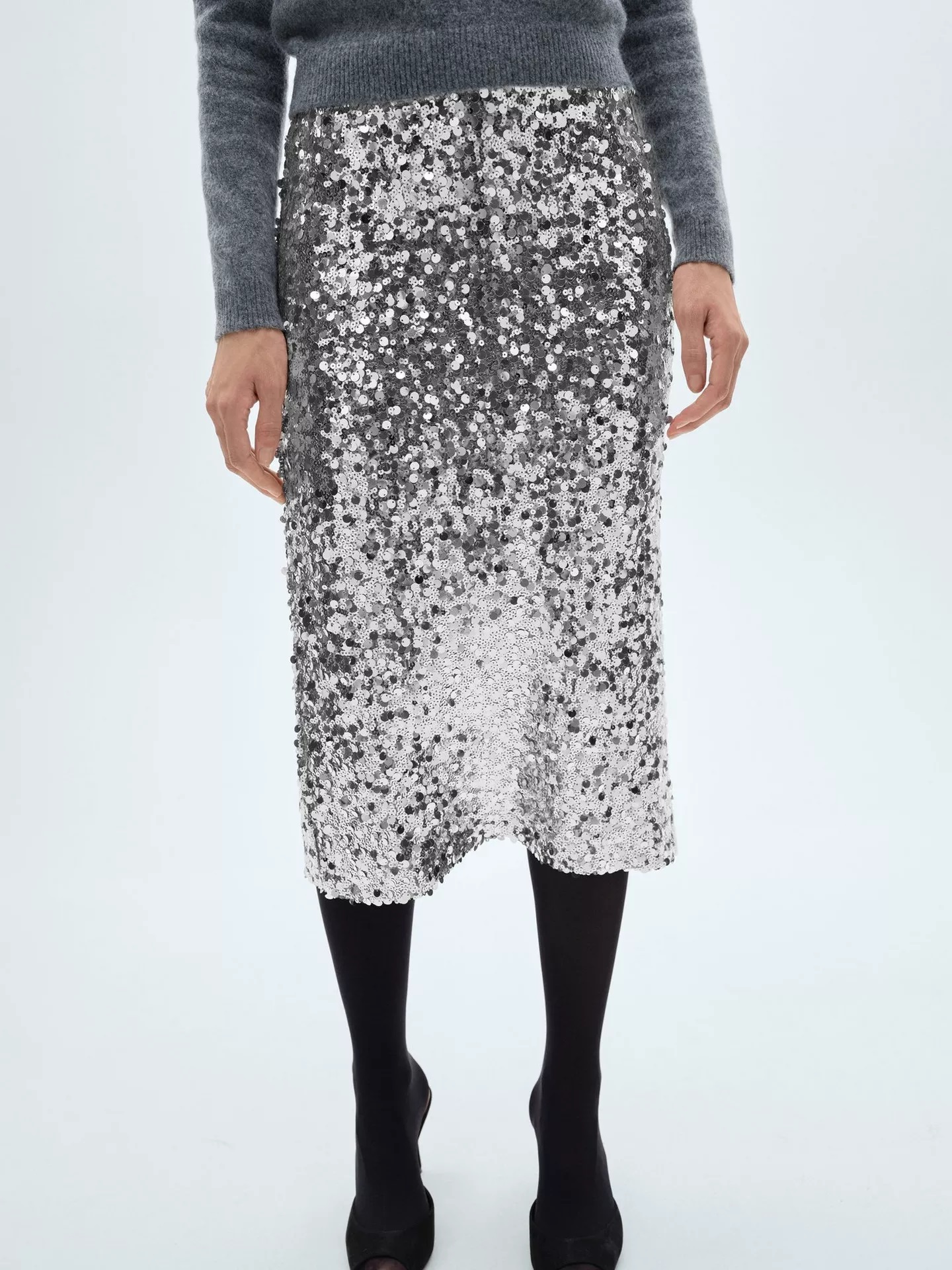 Mango Xjaviera Sequin Skirt