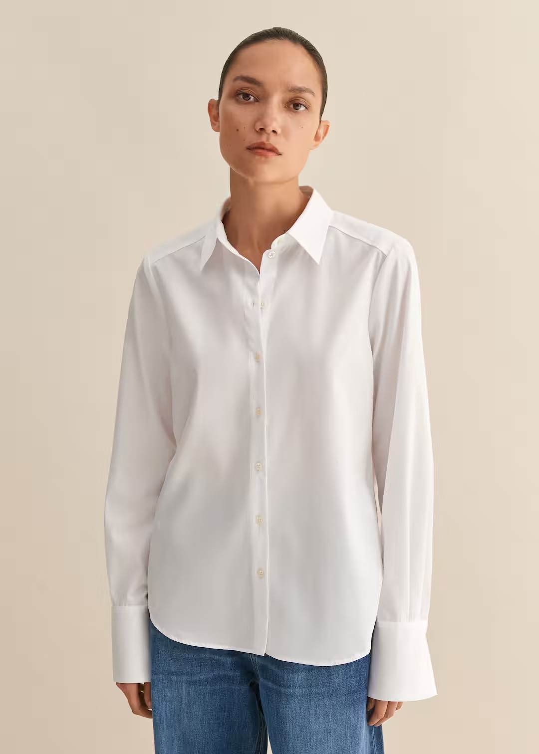 Me + Em Crease Less Cotton Forever Shirt
