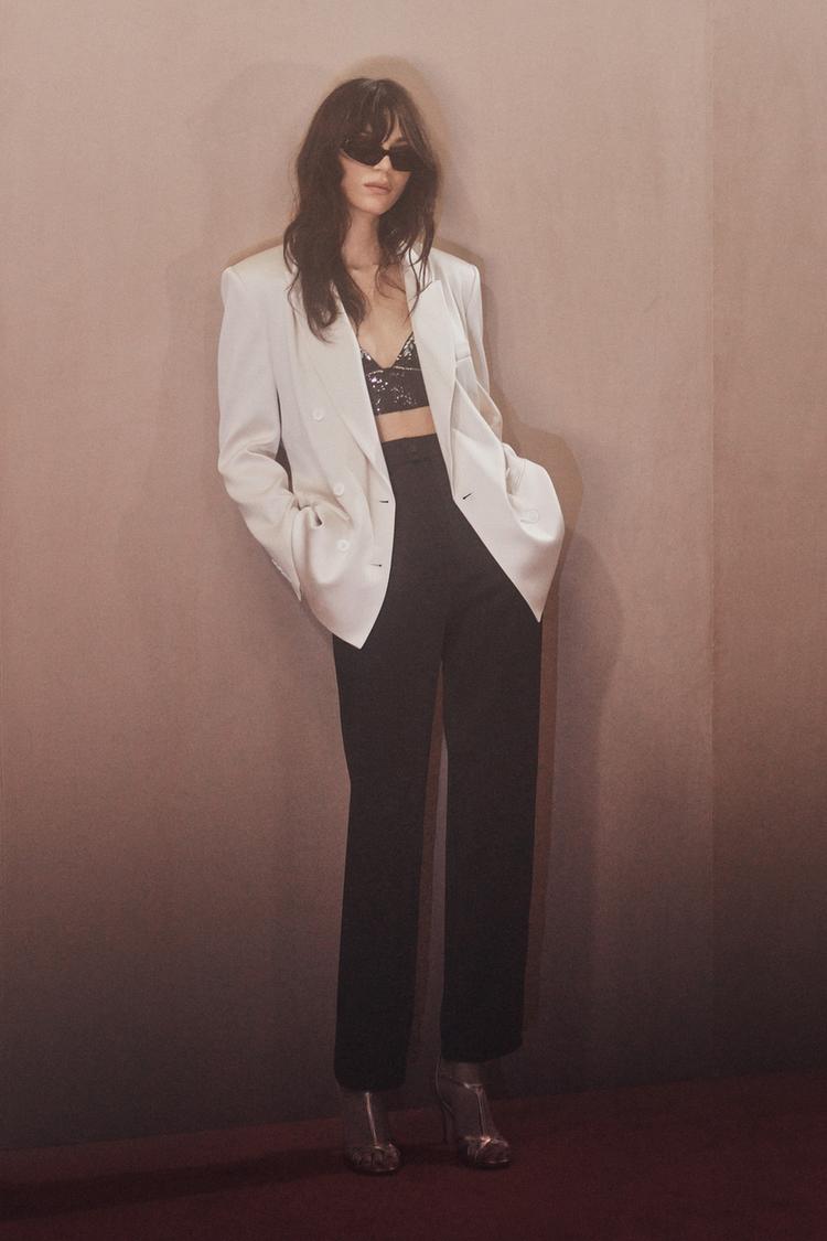 Zara Double-Breasted Blazer X Kate Moss