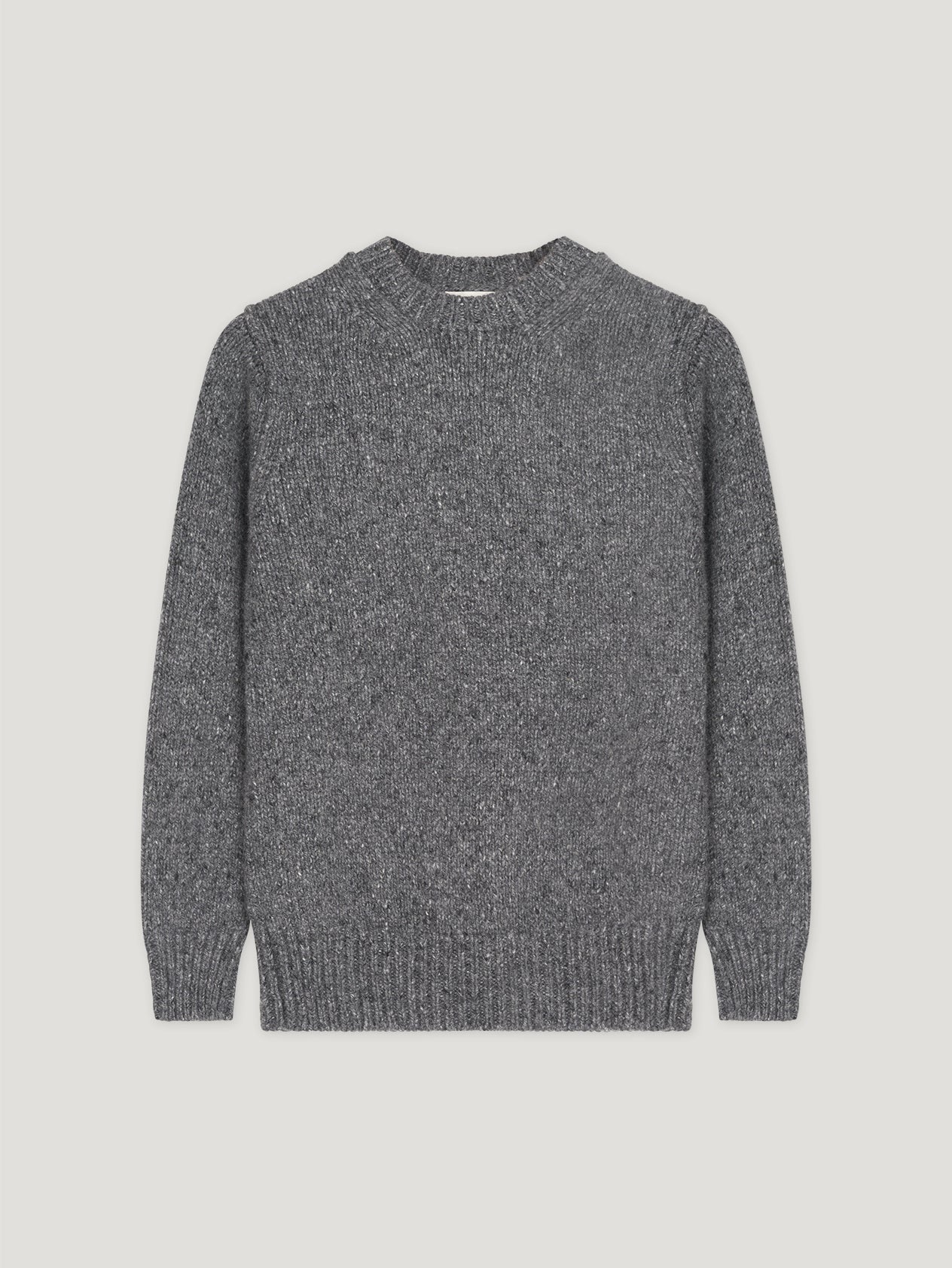 Connolly Grey Super Luxe Cashmere Crewneck