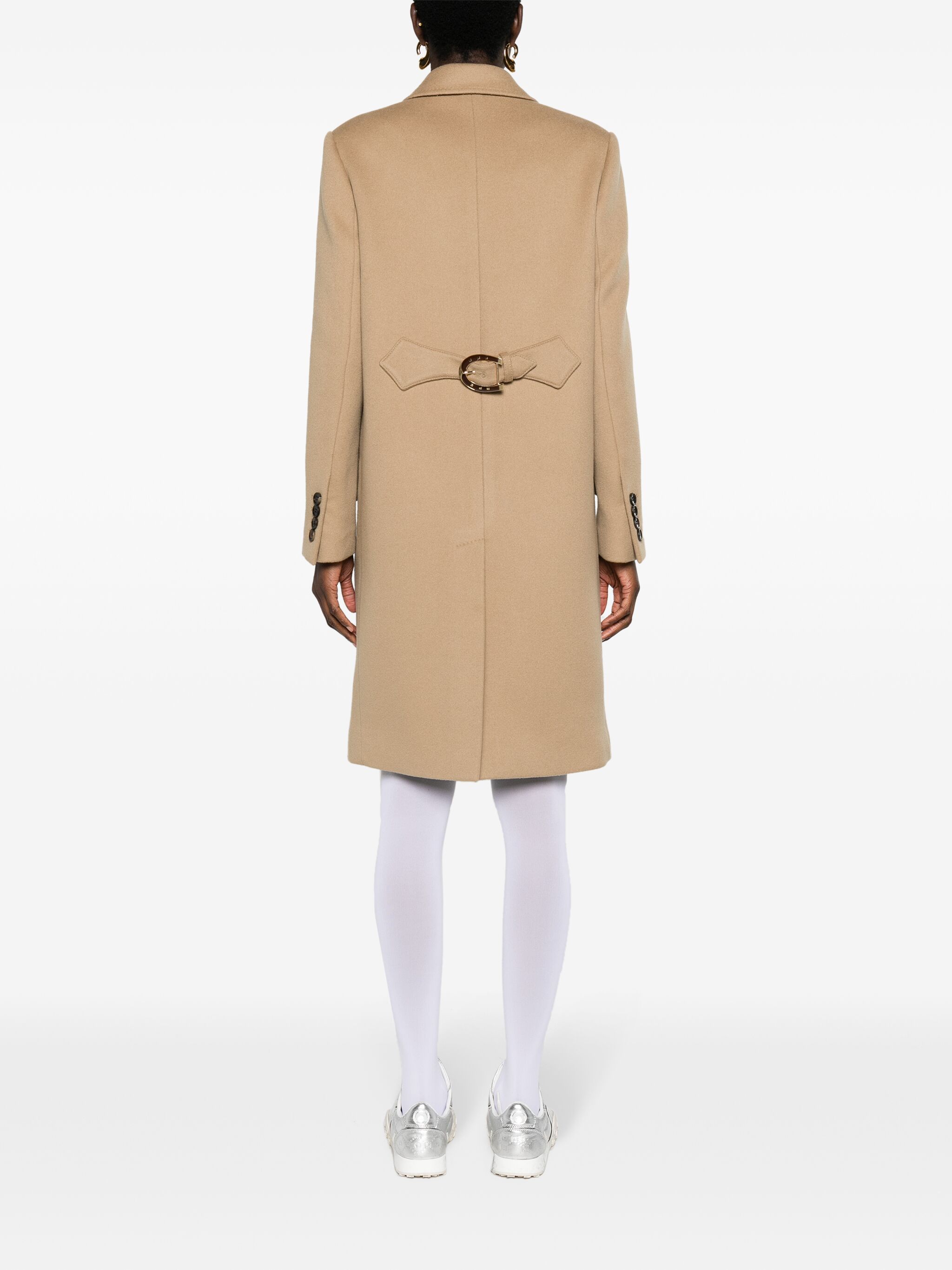 Gucci Single-breasted wool coat back view
