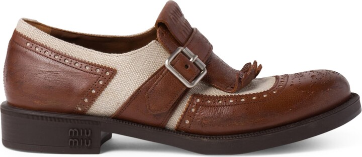 MIU MIU x Church Leather Shanghai Brogues