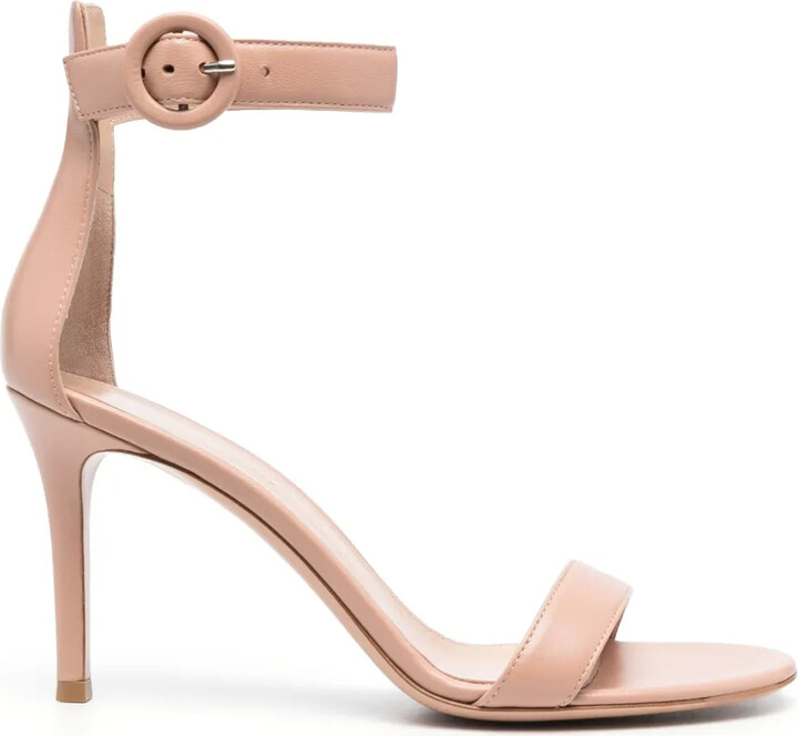 Gianvito Rossi Portofino 100 leather sandals