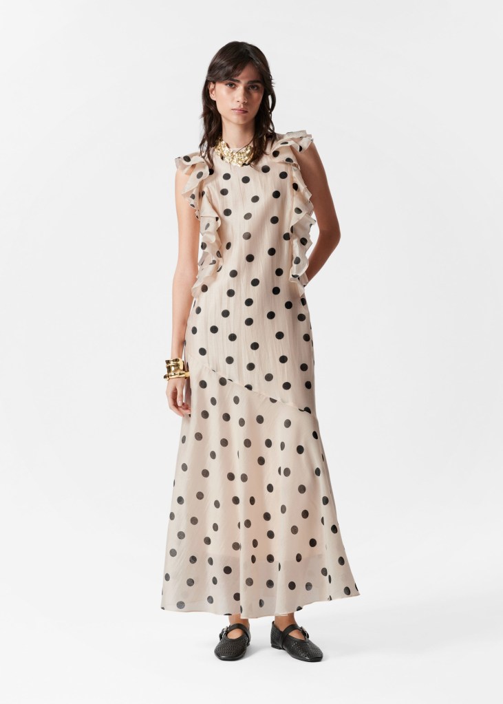 & Other Stories Frilled Maxi Dress