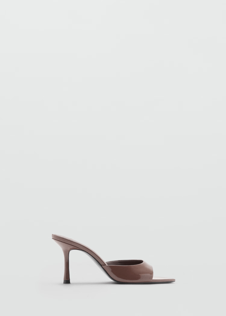 Mango Patent leather effect heeled sandal