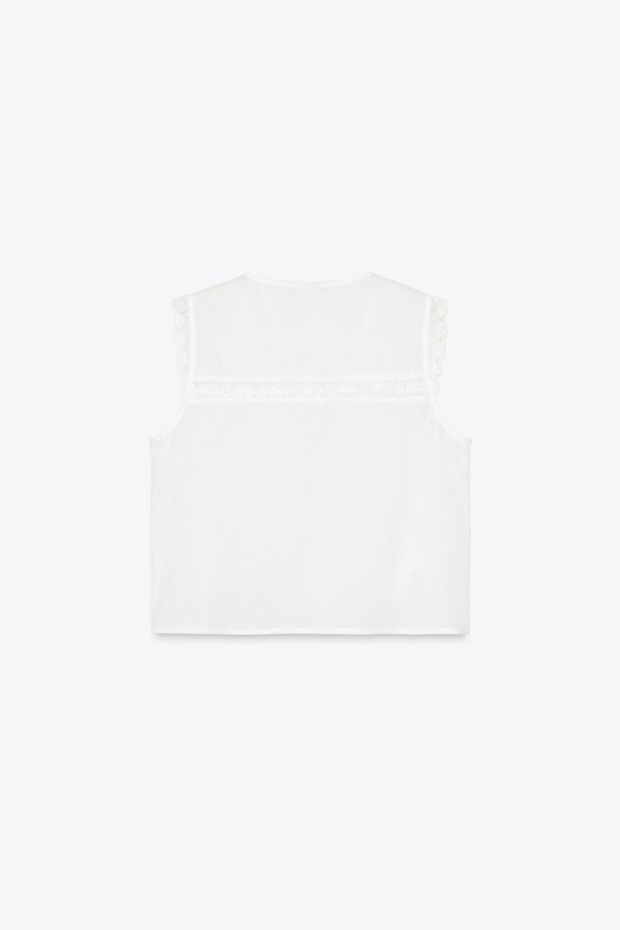 Zara Embroidered Top back view