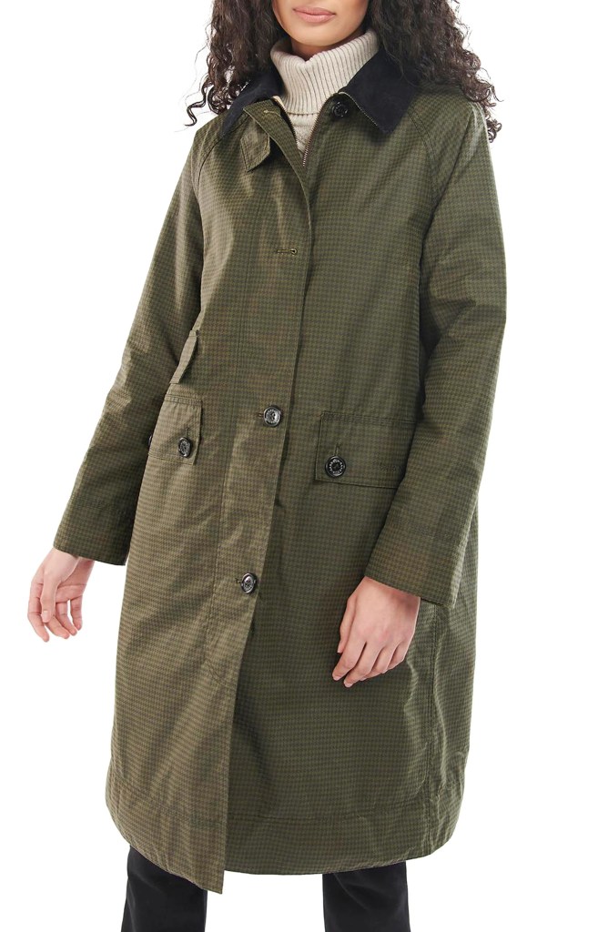 Barbour Printed Burwick Waxed Jacket