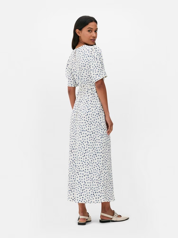 Primark Midi Tea Dress back view