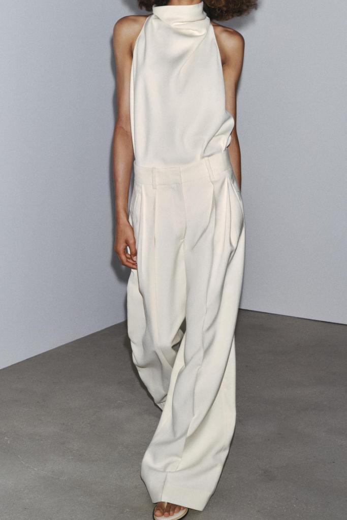 Zara ZW Collection Flowing Darted Trousers