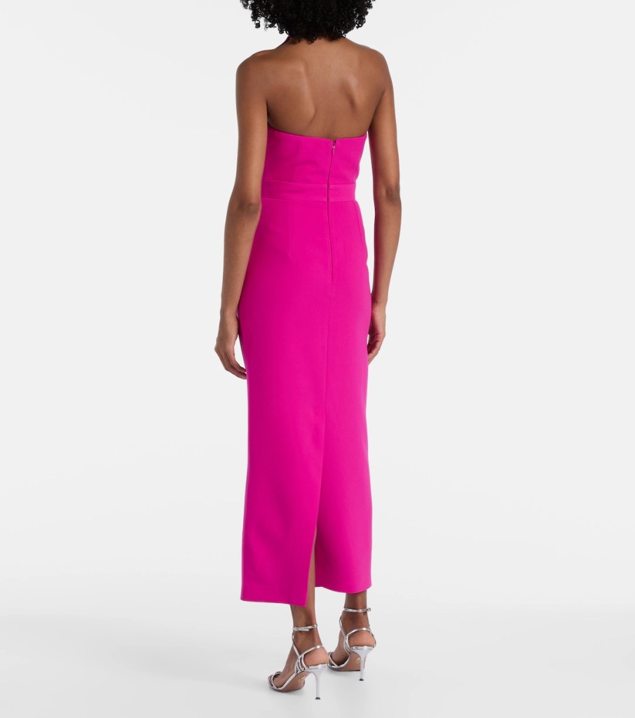 Ilkyaz Okel Halterneck maxi dress back view