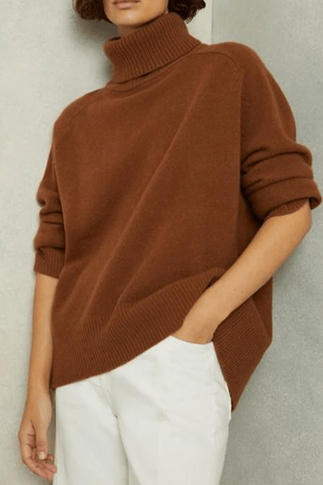 Reiss Eliza Wool-Cashmere Roll-Neck Jumper