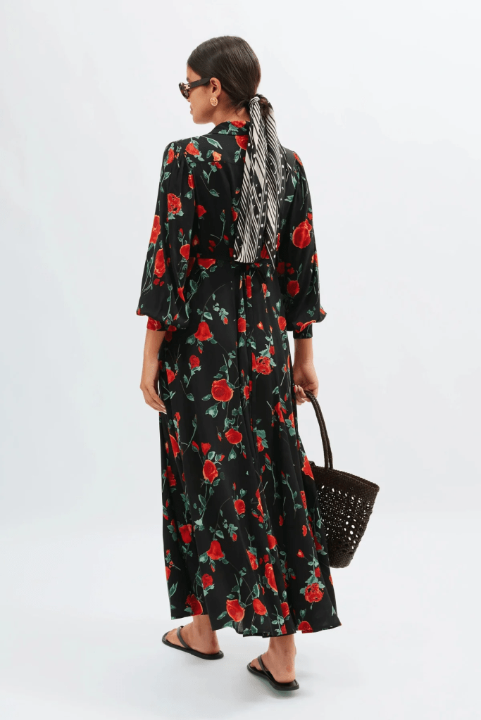 RIXO Maddison Midi Dress back view