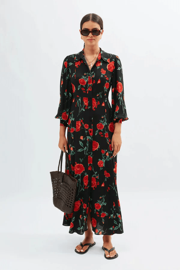 RIXO Maddison Midi Dress