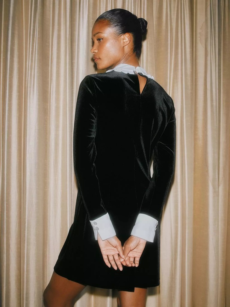 Albaray Contrast Collar Dress back view