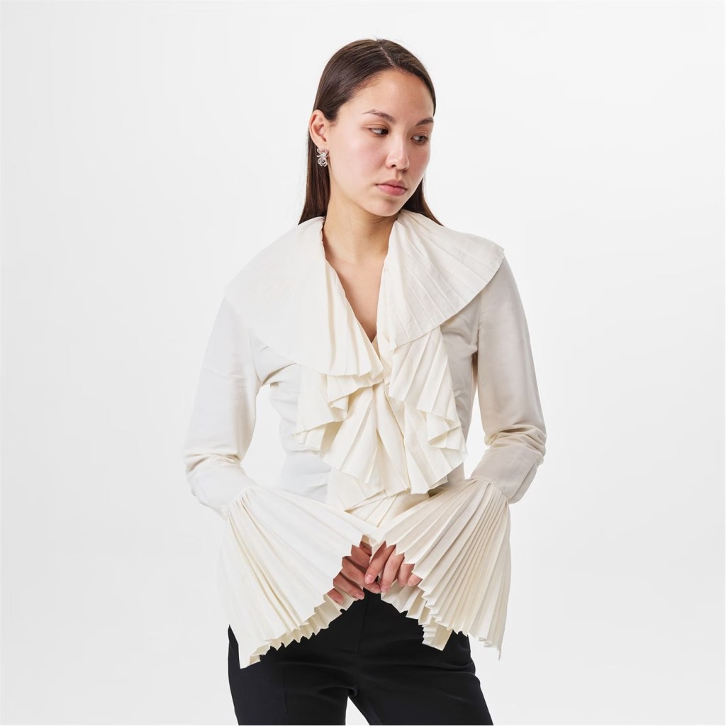 Alexander McQueen Plissé Blouse