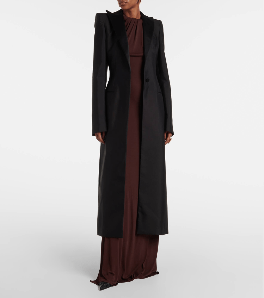 Alexander McQueen Wool and Silk Coat