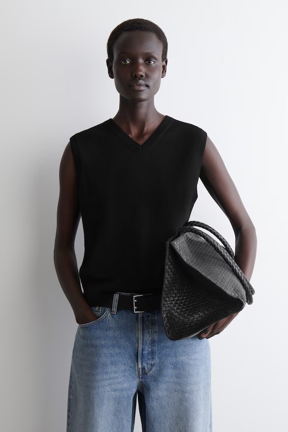 COS Merino Wool V-Neck Vest