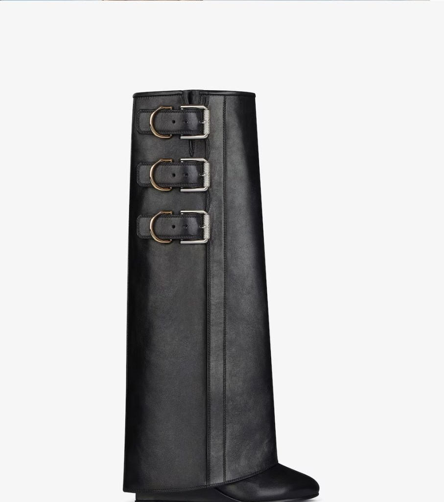 Givenchy Shark Lock Buckles boots in leather