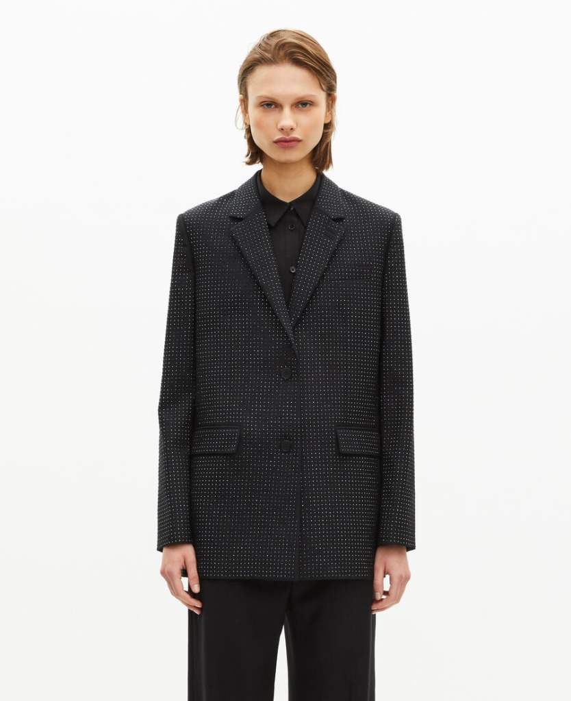 The Kooples Black Rhinestone Jacket