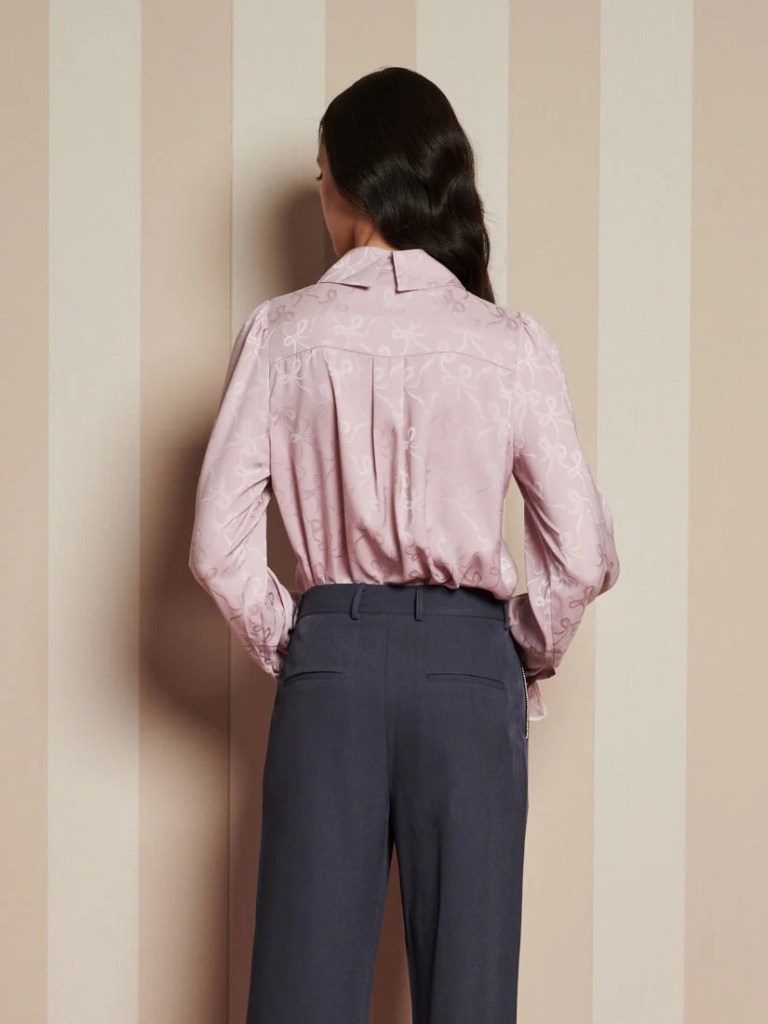 Sister Jane Bow Touch Ruffle Blouse back view