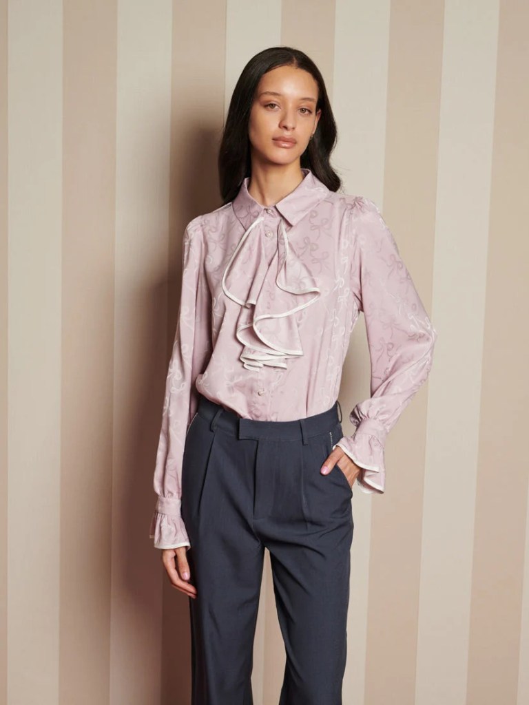 Sister Jane Bow Touch Ruffle Blouse