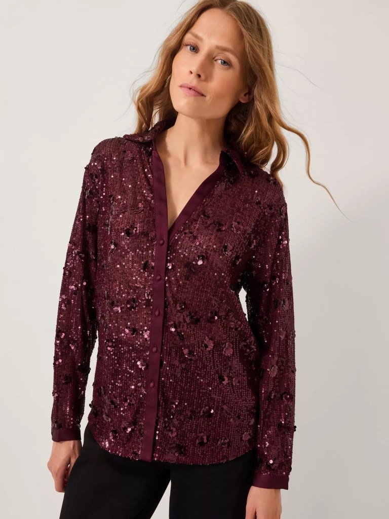 Monsoon Seema Sequin Shirt
