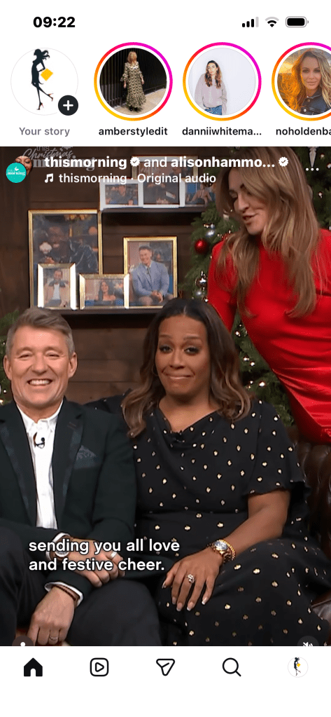 where to get all Alison Hammond This Morning outfits black polka dot dress what is Alison wearing 25 December 2025 Photo This Morning