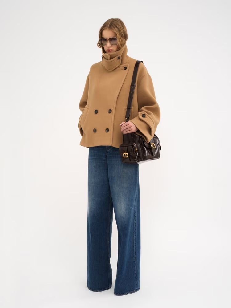 Chloe Oversized Short Wool Coat