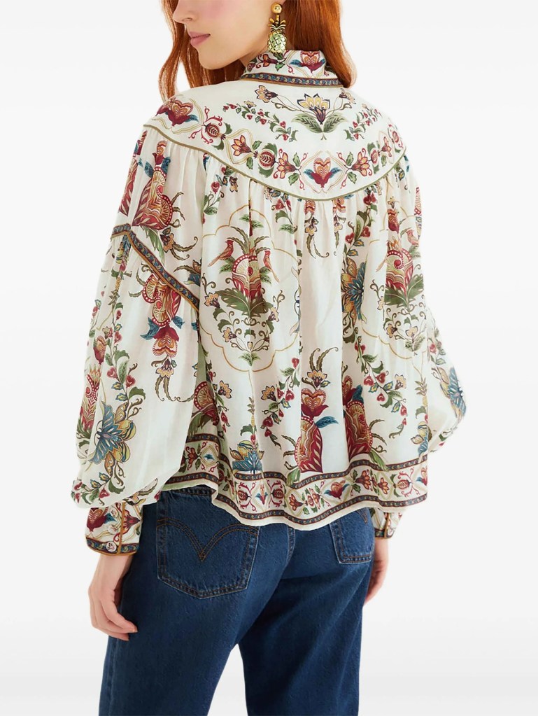 FARM Rio Cream Majestic Hearts Blouse