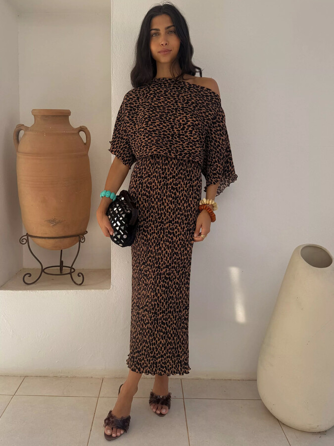 Never Fully Dressed Lucia Leopard Tilly Dress