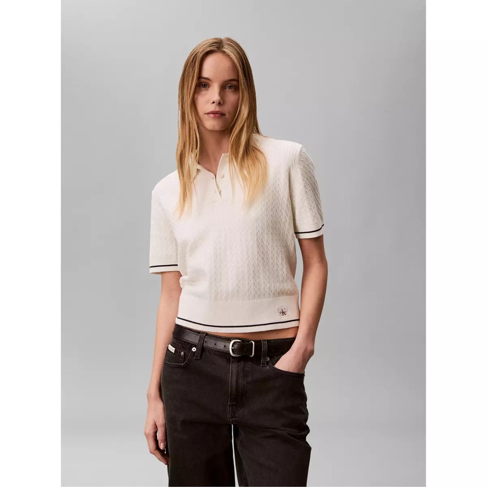 Calvin Klein CKJ WL Cable Sweater Ld63