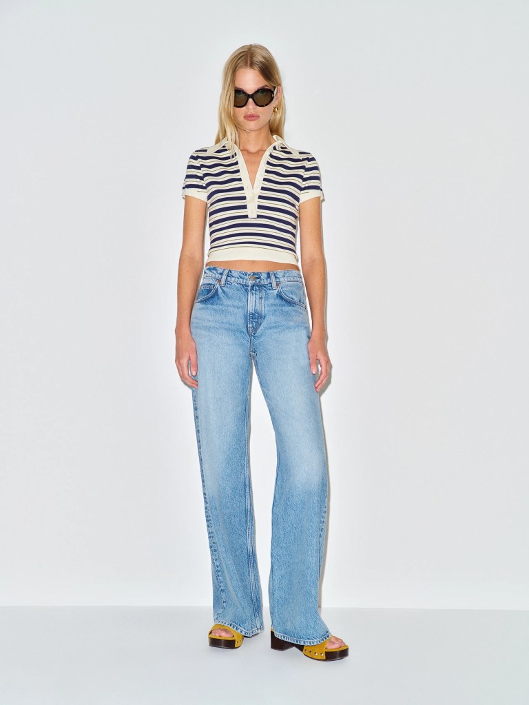 Reformation Bentley Cotton Polo Sweater