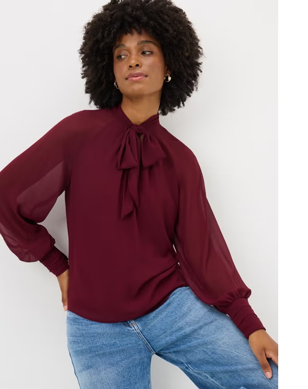 Matalan Tie Neck Boho Blouse