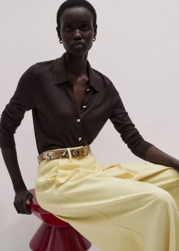 Me + Em Luxe Knit Slim Shirt