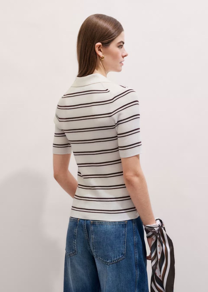 Me + Em Two Way Zip Tee back view