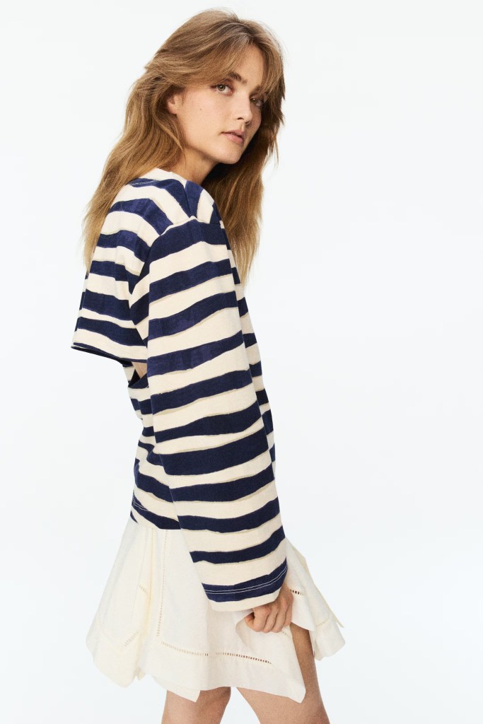 H&M Studio Cut-out cotton top side view