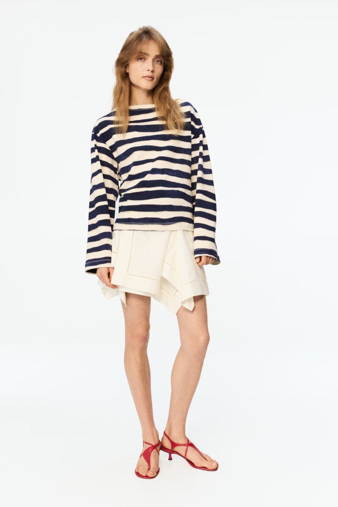 H&M Studio Cut-out cotton top