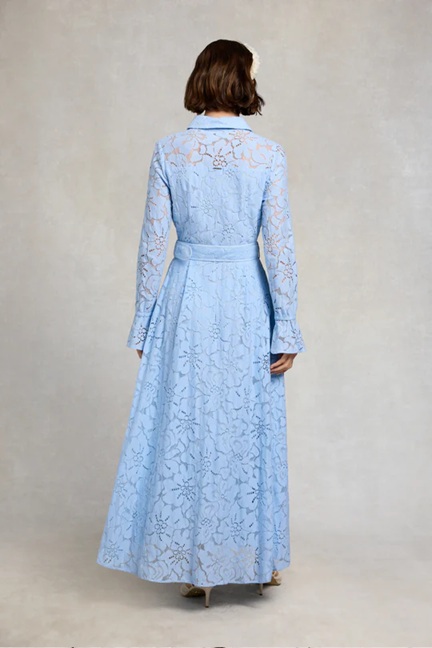 Holland Cooper Annabel Lace Dress back view
