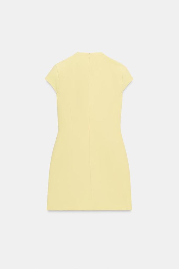 Zara Short Dress With Bow Detail back view