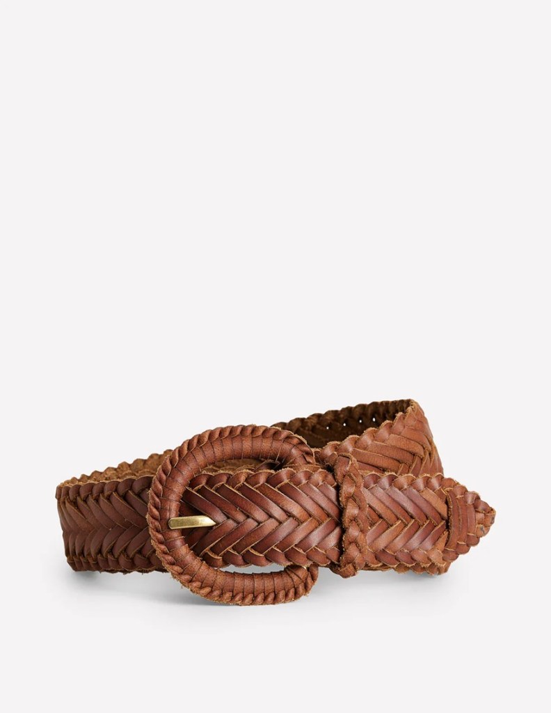 Boden Woven Leather Belt