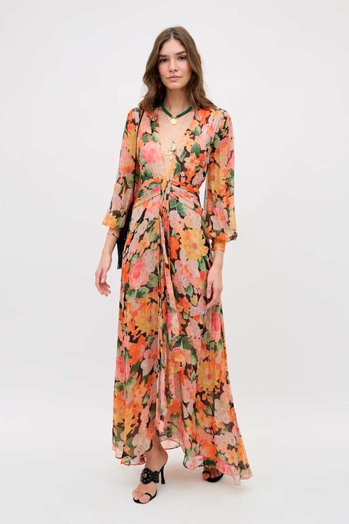 RIXO Meera Chiffon Gown