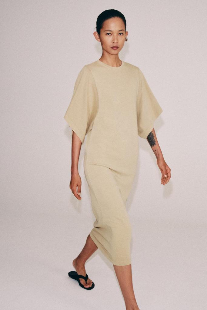 Zara Cotton Midi Dress