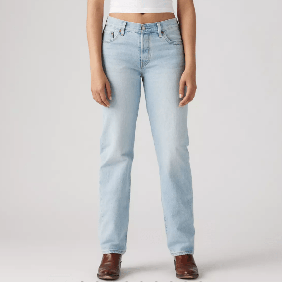 Levis 501 90s Jeans in  Light Indigo Worn In - Light Wash