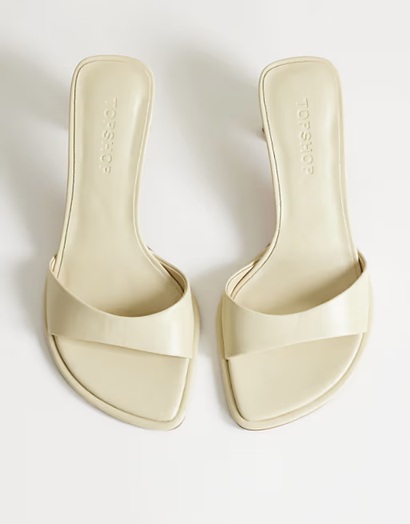 Topshop Ari mule mid heeled sandals