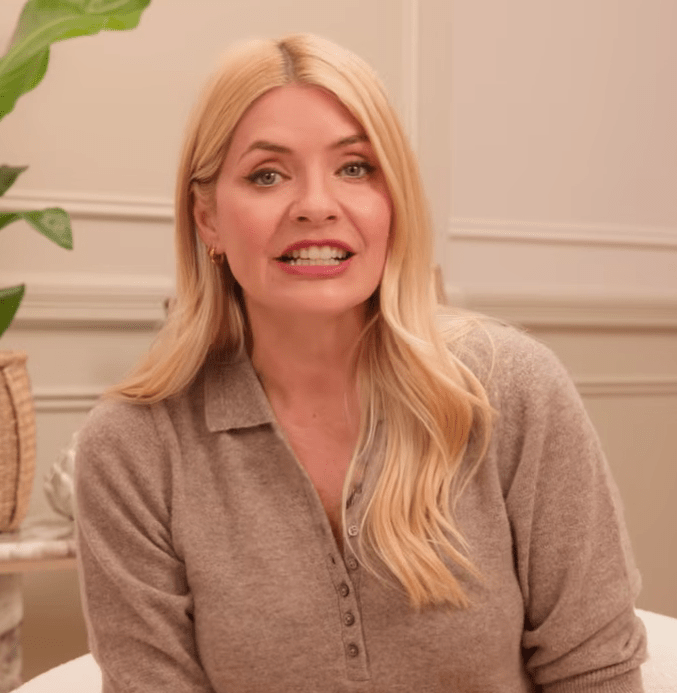 where to get all Holly Willoughby outfits Together brown knit polo top white jeans what is Holly wearing 21 August 2026 Photo Holly Willoughby Together