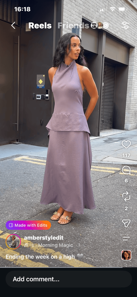 where to get all Rochelle Humes This Morning outfits lilac charcoal cowl neck midi dress nude patent buckle mules what  is Rochelle wearing 14 August 2026 Photo Amber Jackson